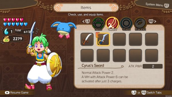 Wonder Boy Asha in Monster World PS4