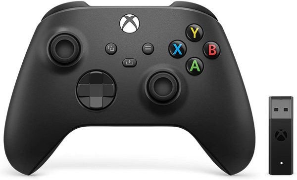 Controller Xbox Series X Black + Adaptador Windows