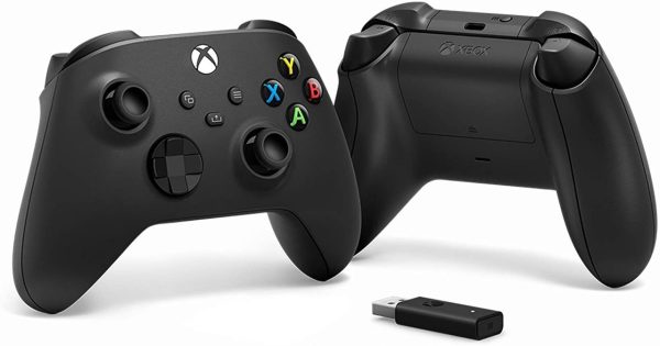 Controller Xbox Series X Black + Adaptador Windows