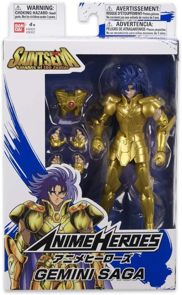 Figura Gemini Saga Anime Heroes Caballeros del Zodiaco 17cm