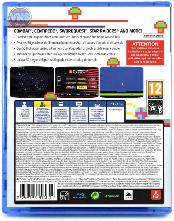 Atari Flashback Classics Vol. 1 Ps4