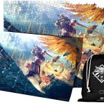Pack The Witcher Griffin Fight Puzzle + Poster + Bolsa de Tela