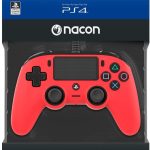 Mando Compact Controller Nacon Wired Rojo PS4