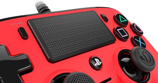 Mando Compact Controller Nacon Wired Rojo PS4