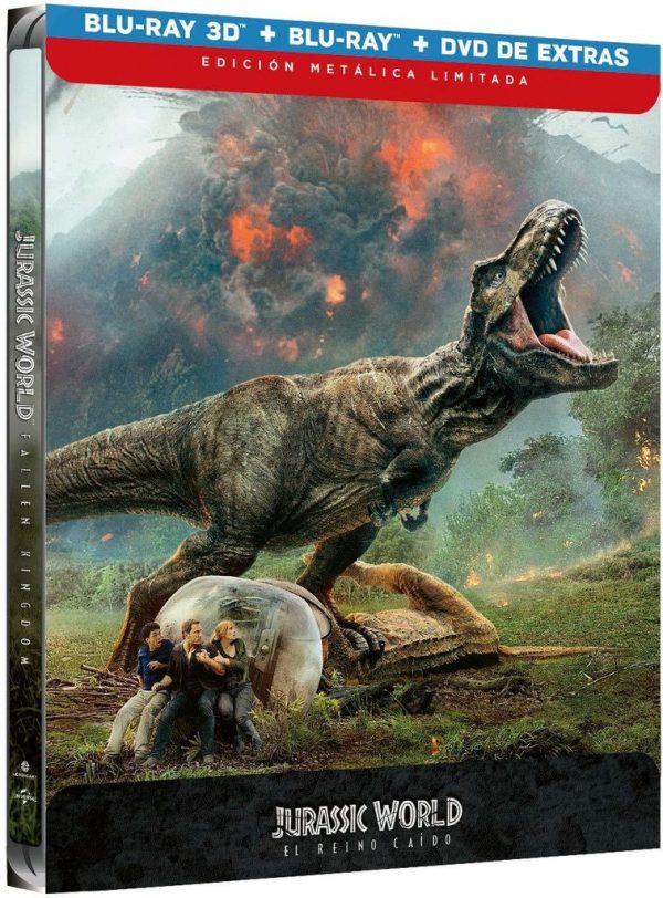 Jurassic World El reino caído 3D + BR STEELBOOK