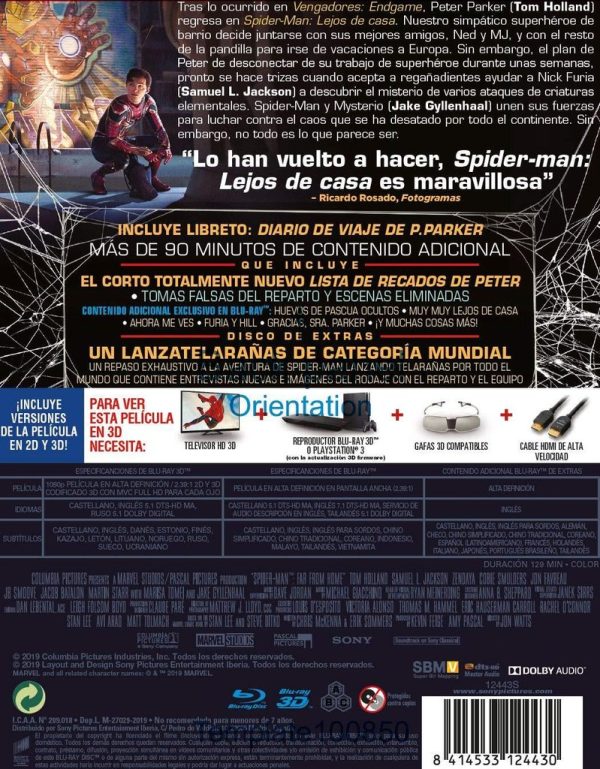 Spider-man Lejos de Casa 3D + BR STEELBOOK
