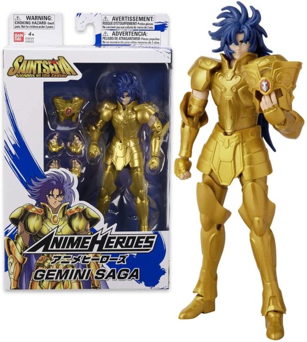 Figura Gemini Saga Anime Heroes Caballeros del Zodiaco 17cm
