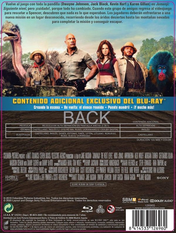 Jumanji Siguiente Nivel BR STEELBOOK