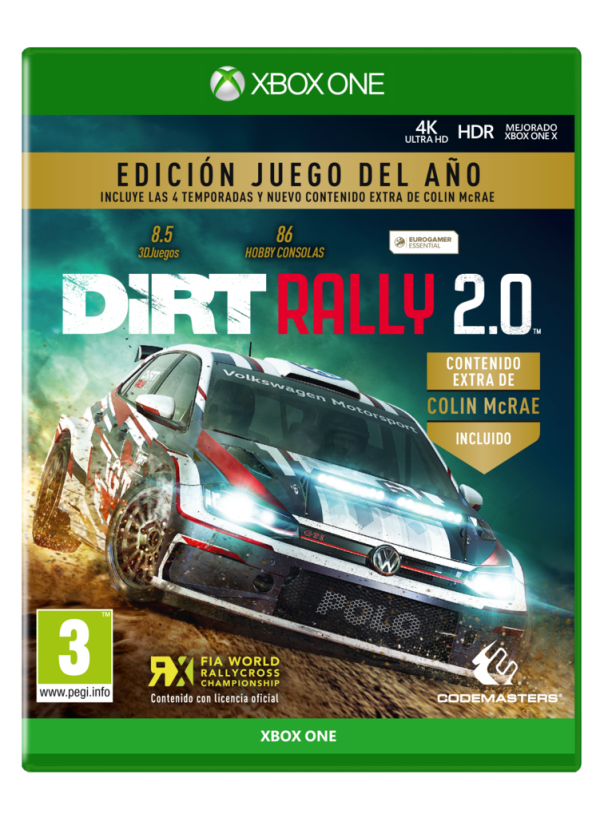 DiRT Rally 2.0 Edición Juego del Año XBOX ONE