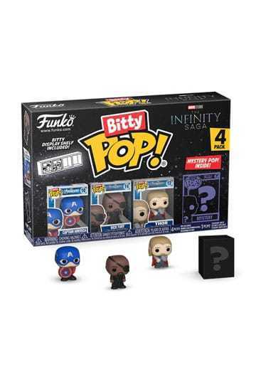 Bitty Pop Capitan America Pack 4 - 2,5cm