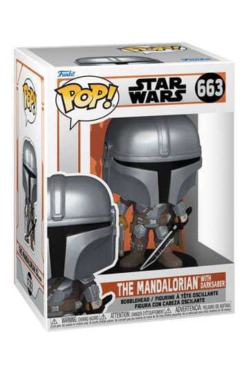 Funko Pop The Mandalorian with Dark Saber 663