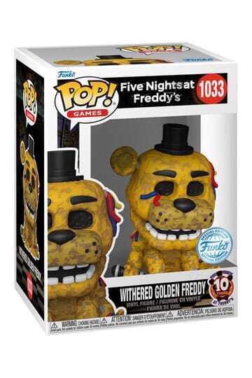 Funko Pop Withered Golden Freddy FNAT 1033