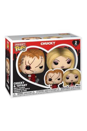 Pocket Pop Chucky & Tiffany Valentines 4 cm