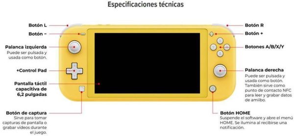 Consola Switch Lite Amarillo