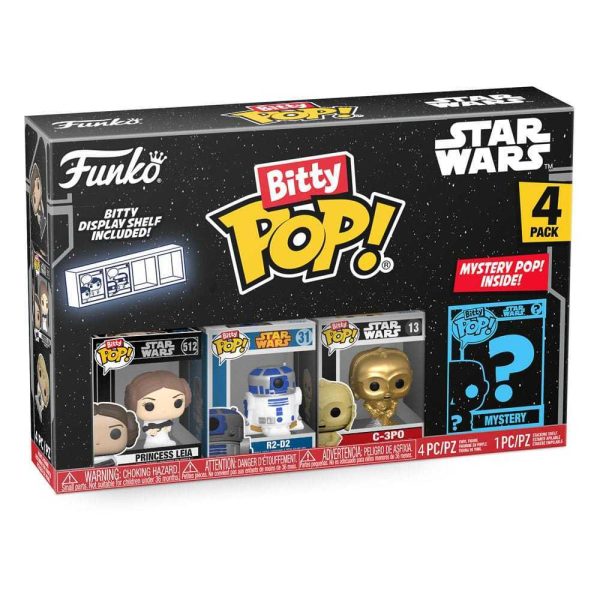 Bitty Pop Leia Pack 4 - 2,5cm