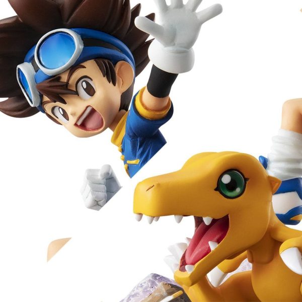 Figura Taichi Yagami y Agumon Digimon G.E.M.