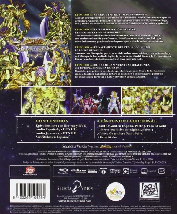 Saint Seiya Soul of Gold Vol. 3 Edición Coleccionista BR