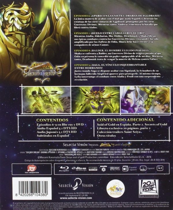 Saint Seiya Soul of Gold Vol. 2 Edición Coleccionista BR