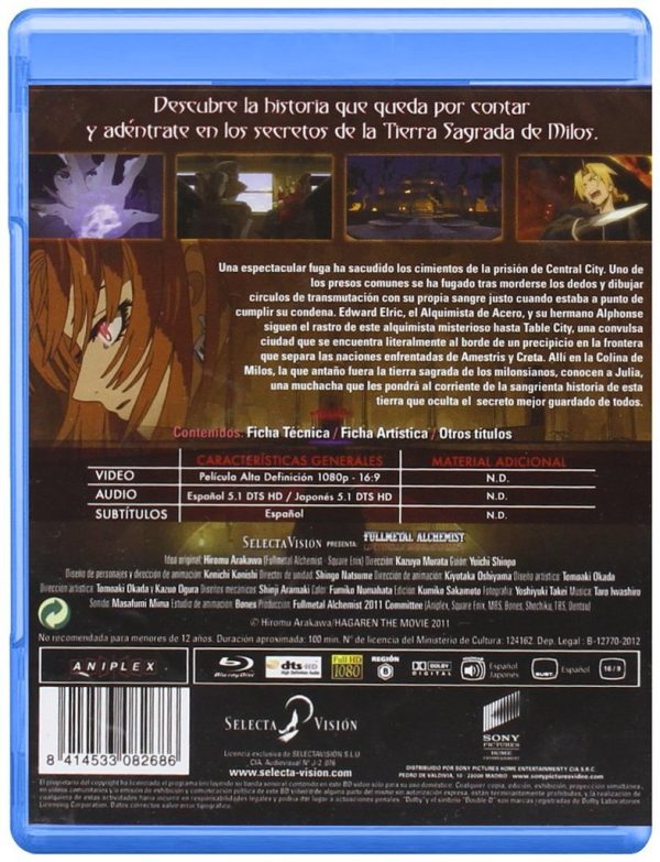 Fullmetal Alchemist: La Estrella Sagrada De Milos BR