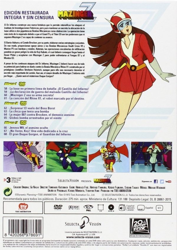 Mazinger Z Box 6 DVD