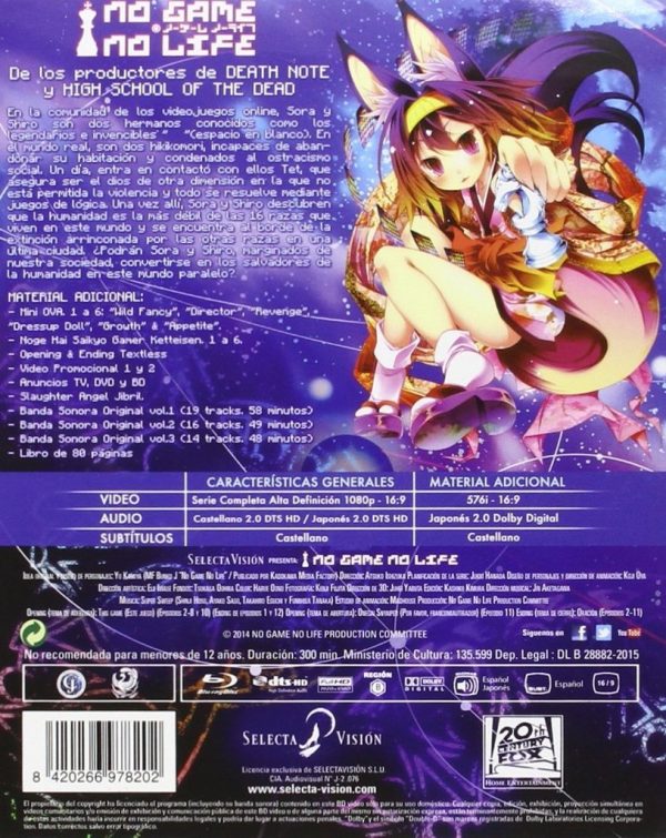 No Game, No Life (Serie Completa) Edición Coleccionista BR