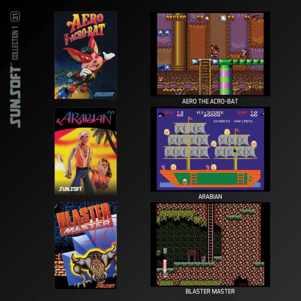 Cartucho Evercade Sunsoft Collection 1