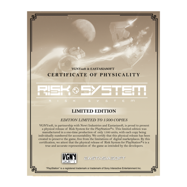 Risk System PS4