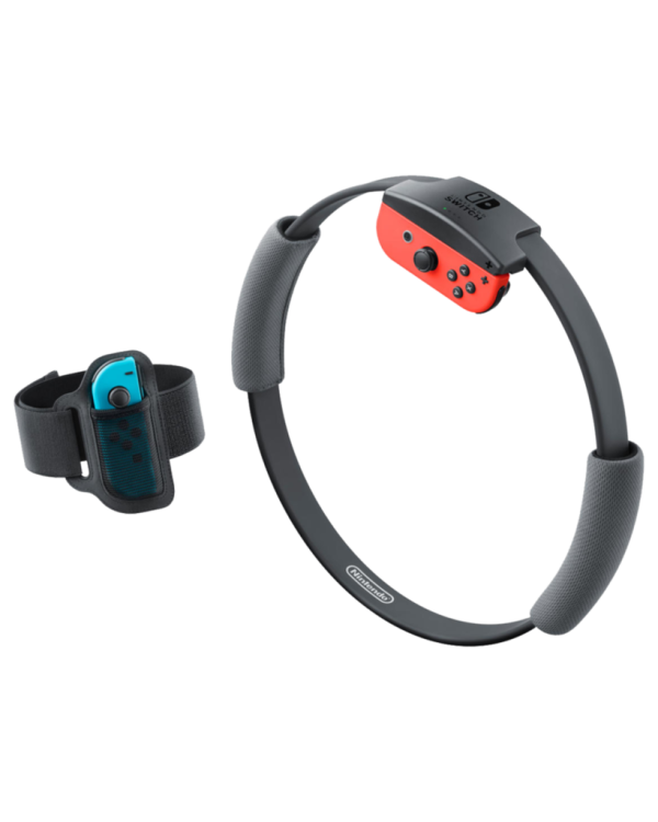 Nintendo Switch JoyCon Neon + Aro Ring Fit + Ring Fit Adventures