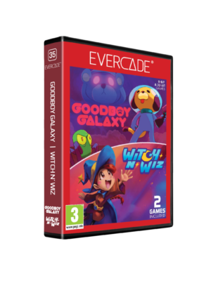 Cartucho Evercade Goodboy Galaxy Witch n Wiz