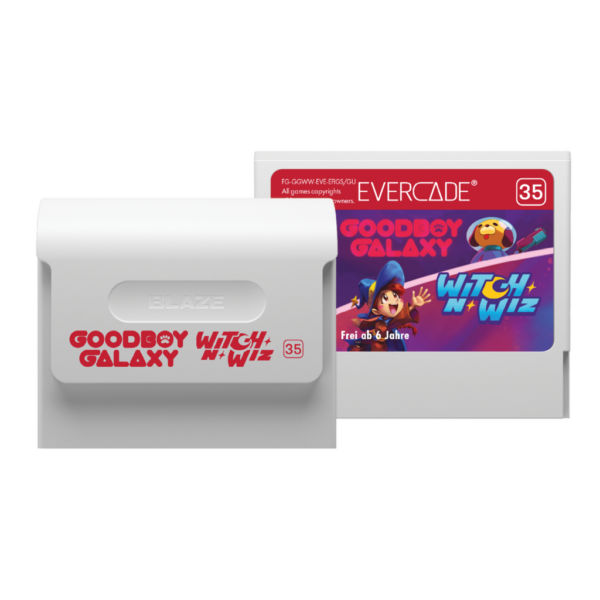 Cartucho Evercade Goodboy Galaxy Witch n Wiz