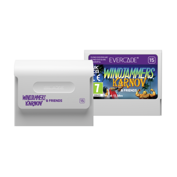 Cartucho Evercade Windjammers, Karnov & Friends EVERCADE