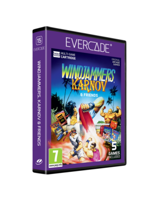 Cartucho Evercade Windjammers, Karnov & Friends EVERCADE