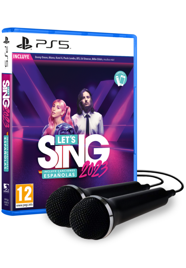 Let´s Sing 2023 - Incluye Canciones Españolas (2 micrófonos) PS5