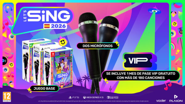 Let´s Sing 2026 + 2 Micros SWITCH