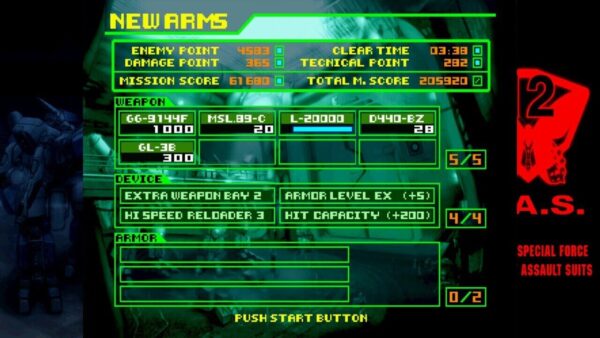 Assault Suit Leynos 2: Saturn Tribute PS5