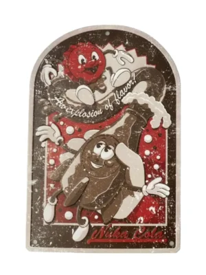 Fallout Placa Metal Nuka Cola Vintage