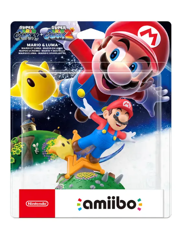Amiibo de Mario y Destello (Super Mario Galaxy + Super Mario Galaxy 2)
