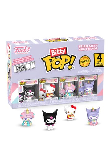 Bitty Pop Kuromi Hello Kitty Pack 4 2,5cm