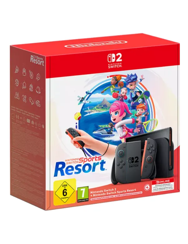 RESERVA Consola SWITCH 2 + Nintendo Switch Sports Resort + 3 Meses Online