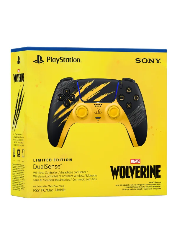 RESERVA DualSense Ed Limitada Marvel Lobezno Amarillo de Combate