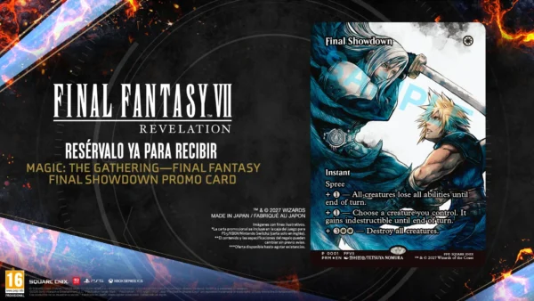 RESERVA Final Fantasy VII Revelation + Carta promocional exclusiva Magic: The Gathering