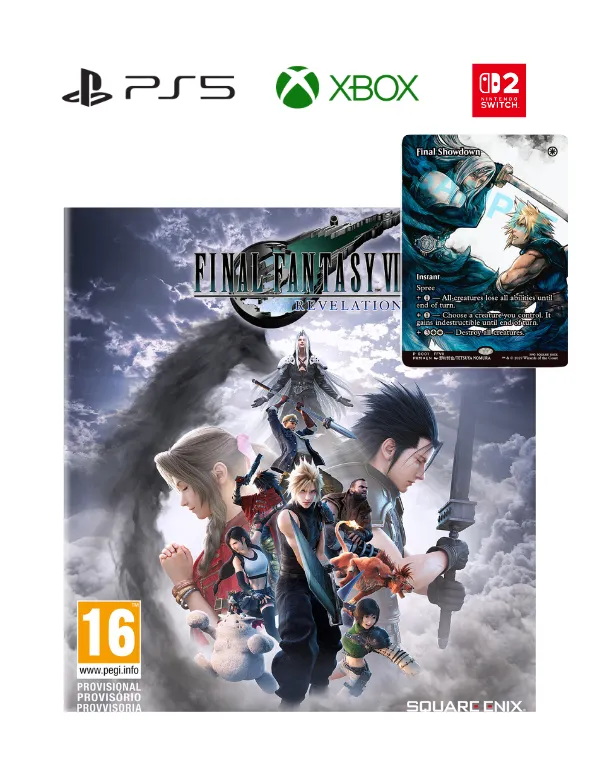 RESERVA Final Fantasy VII Revelation + Carta promocional exclusiva Magic: The Gathering